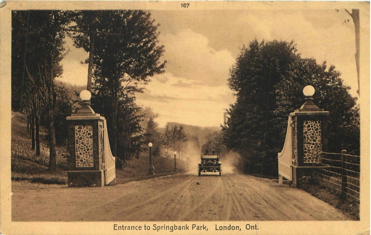ISC167-Entrance to Springbank Park, London, Ont.;-1